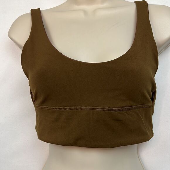 Lululemon Align brown reversible camouflage sport bra size 8. NWOT - Picture 12 of 16